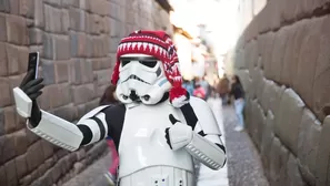 El 'Cholo Trooper' de Star Wars visitó Cusco. Foto: Cesar Huaylas Guardapuclla