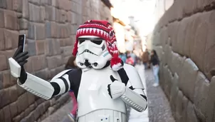 El 'Cholo Trooper' de Star Wars visitó Cusco. Foto: Cesar Huaylas Guardapuclla