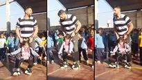 Profesor cumplió el sueño de bailar a su alumna. Video: Facebook 'Radio Valle Viejo'