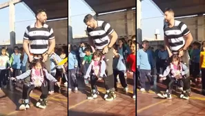 Profesor cumplió el sueño de bailar a su alumna. Video: Facebook 'Radio Valle Viejo'