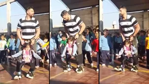 Profesor cumplió el sueño de bailar a su alumna. Video: Facebook 'Radio Valle Viejo'