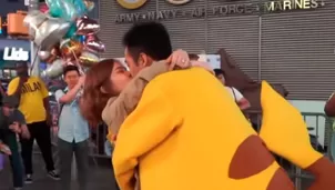 Facebook: hombre le pide matrimonio a su pareja disfrazado de Pikachu y se vuelve viral. Foto: captura/Video: カリン 英二