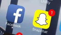 Logos de Facebook y Snapchat. (Vía: Twitter)