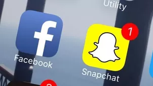 Logos de Facebook y Snapchat. (Vía: Twitter)