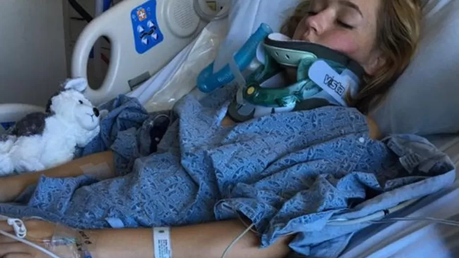 Ryleigh Payton internada en el hospital por sufrir coma etílico. (Vía: AFP)