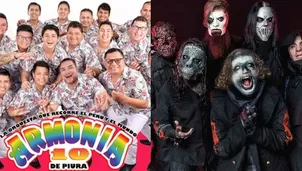 Facebook viral: fusionan canción de Armonía 10 con Slipknot y este es el resultado. Foto: Conciertos Perú