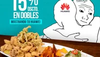 Facebook: restaurante peruano lanza singular oferta para due&ntilde;os de celulares Huawei. Foto: captura