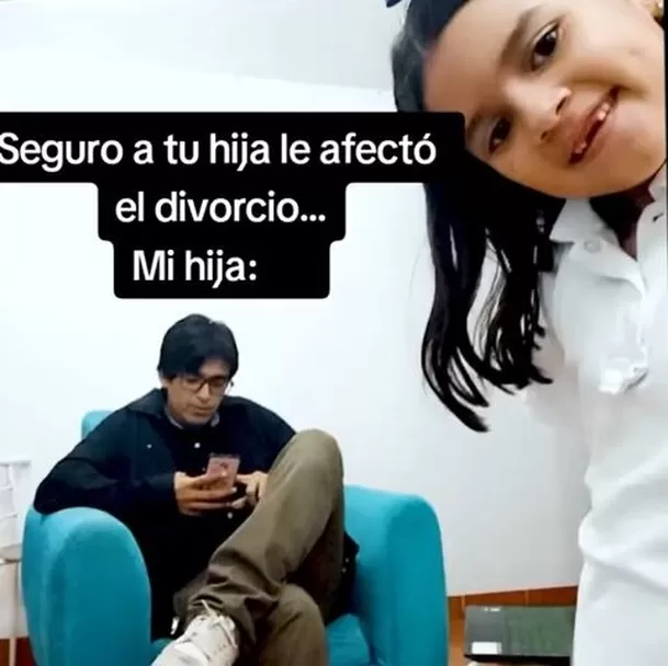 Niña troleó a su papá tras divorciarse de su mamá / TikTok @dariyrichi