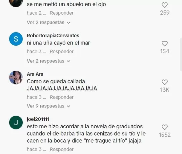 Comentarios en TikTok 