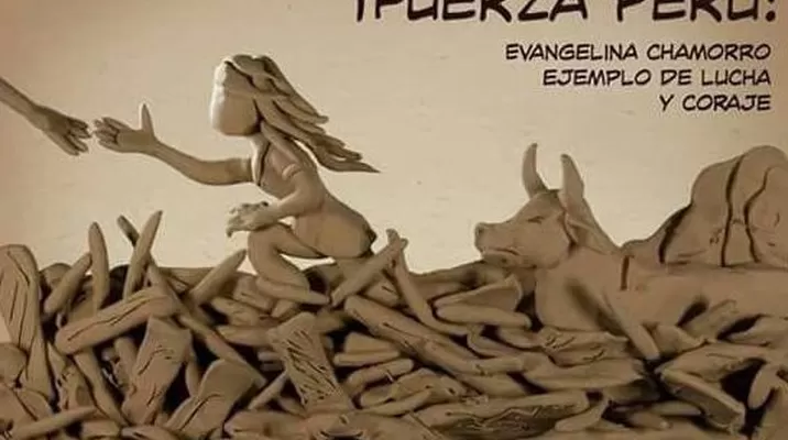 Evangelina Chamorro y su lucha por sobrevivir fue plasmada en plastilina. (Arte: Humberto Álvarez, conocido como Alter Eddie) Evangelina Chamorro y su lucha por sobrevivir fue plasmada en plastilina. (Arte: Humberto Álvarez, conocido como Alter Eddie)