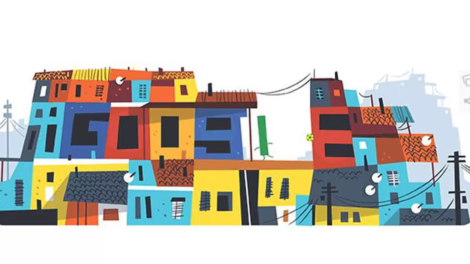 Google inspira nuevo 'doodle' en favelas de Río de Janeiro