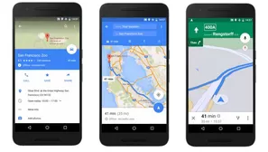 Smartphones Android con la aplicaci&oacute;n Google Maps abierta. (V&iacute;a: CNN Money)