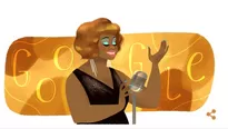 Google conmemoró así el nacimiento de 'La morena de oro del Perú'. Foto: Captura Google