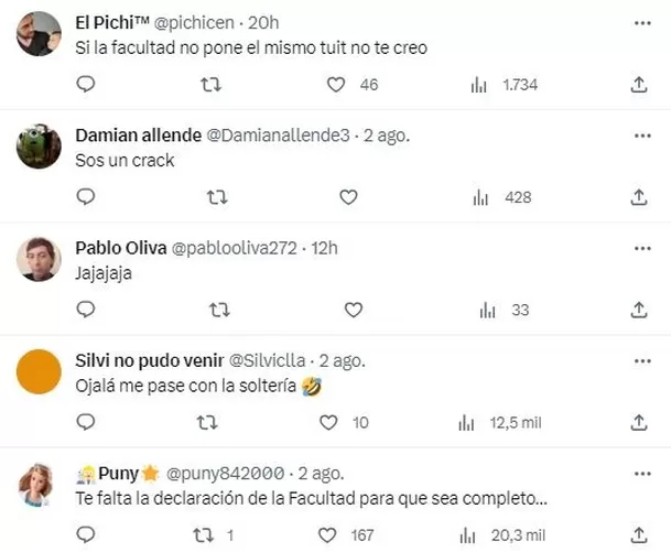 Comentarios en Twitter 