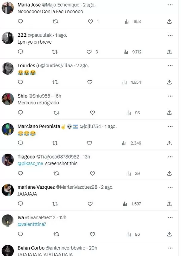 Comentarios en Twitter 