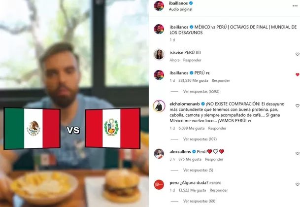 Ibai Llanos lanza 'Mundial de desayunos' y enfrenta a Perú con México / Captura
