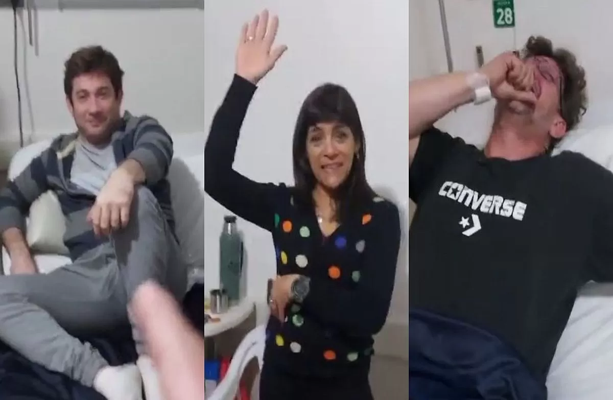 Su actual pareja y su ex en la misma habitación de hospital / TikTok: @andreapaiva57