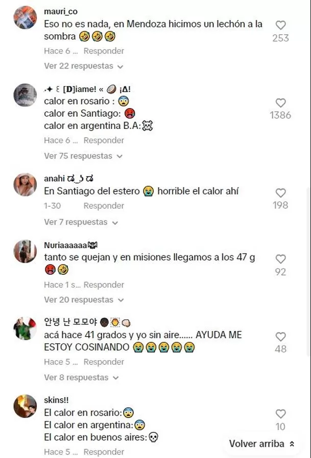 Muchos usuarios comenzaron a dar las temperaturas de sus ciudades / TikTok