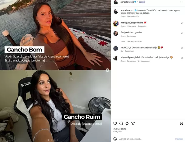 Luto en redes: creadora de contenido pierde la vida a los 27 años. Foto: IG @annaclararoch