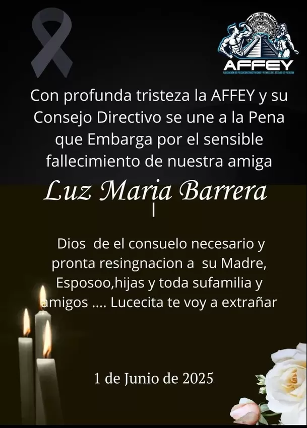 Pronunciamiento de la Affey tras muerte de influencer. Foto: Facebook
