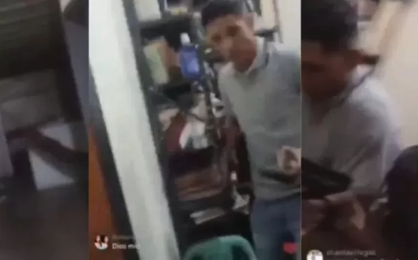 Instante del ataque armado contra el influencer. Foto: TikTok