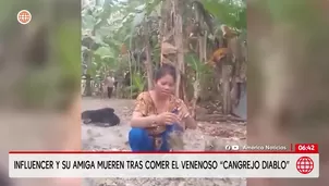 Influencer muere tras comer el venenoso Cangrejo Diablo. Foto y video: AN