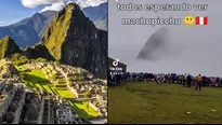 Mal clima le impidió conocer Machu Picchu.