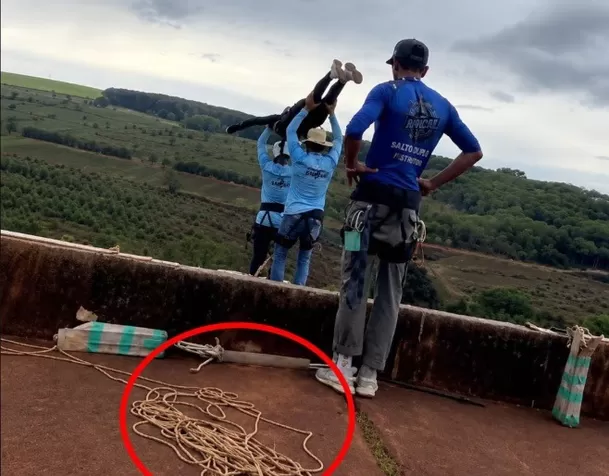 Joven muere en salto extremo tras ser lanzada sin cuerda de seguridad en Brasil / X: nmas Joven muere en salto extremo tras ser lanzada sin cuerda de seguridad en Brasil / X: nmas