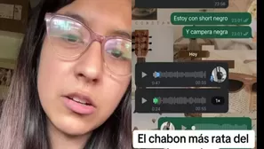 La joven expuso los audios que le envió el chico / TikTok @antoaguiar1