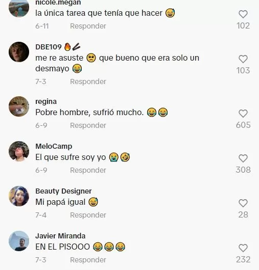 Comentarios en TikTok