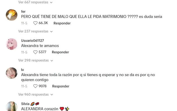 Opiniones divididas sobre pedida de matrimonio de una joven a su pareja / TikTok