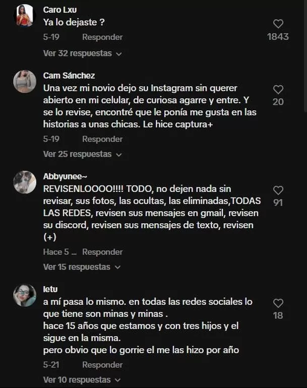 Varias usuarias de TikTok contaron sus experiencias 