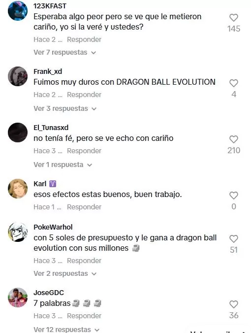 Los usuarios de TikTok no tardaron en reaccionar al tráiler de 'La Leyenda de Gokú'