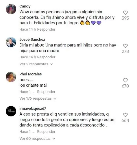 Comentarios sobre lo ocurrido con una madre de familia en su graduación / TikTok