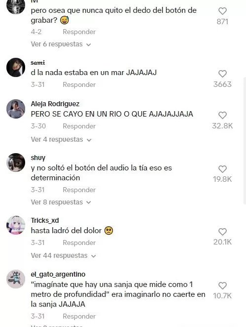 Los usuarios quedaron sorprendidos porque la joven nunca dejó de grabar su audio / TikTok 