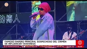 Rapero acusado del homicidio de influencer taiwanesa en hotel. Foto y video: América TV