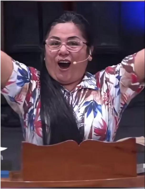 Pastora evangélica fue identificada como Nélida Rojas. Foto: Instagram