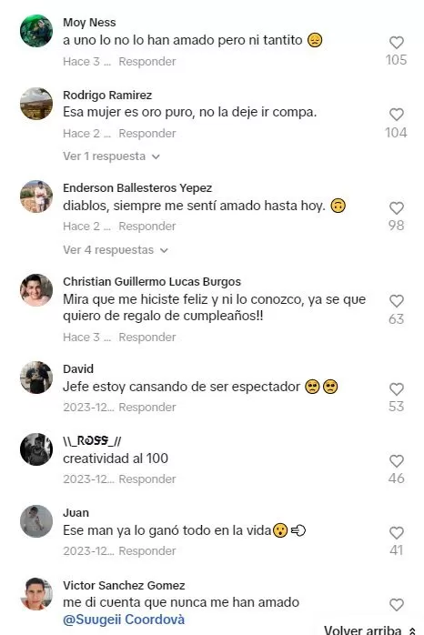 Los usuarios aplaudieron la creatividad de la esposa de Cristian / TikTok 