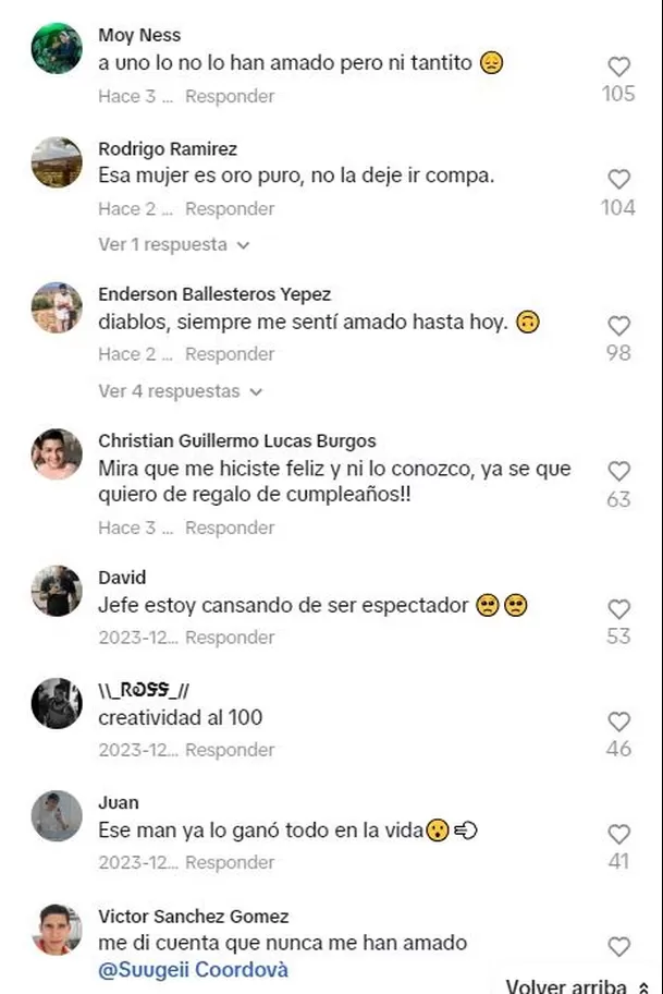 Los usuarios aplaudieron la creatividad de la esposa de Cristian / TikTok 