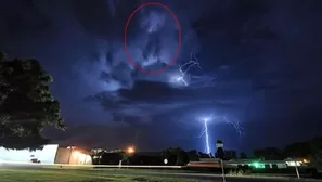 Una imagen capturada por el fot&oacute;grafo John Plashal muestra la figura del Michael Jackson durante una tormenta en el condado de Goochland.  (V&iacute;a: nydailynews.com)