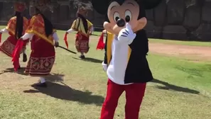 Mickey Mouse en Cusco / Captura video Facebook