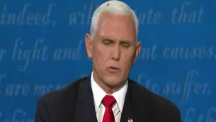 Mosca se posó en la cabeza de Mike Pence durante debate con Kamala Harris. Foto: AFP