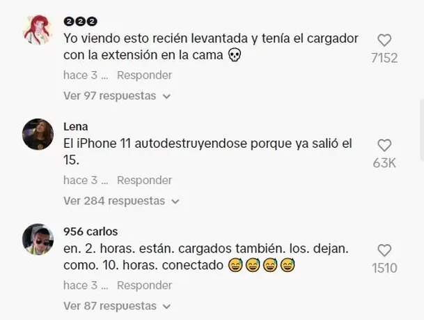 Comentarios en TikTok 