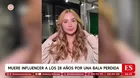 Muere influencer Barbara Borges tras recibir una bala perdida