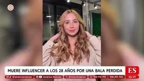 Influencer brasileña muere por bala perdida en Río de Janeiro. Foto y video: América TV