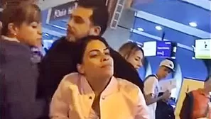 Mujer descubrió a su marido con la amante en aeropuerto. YouTube: Gerardo Duque