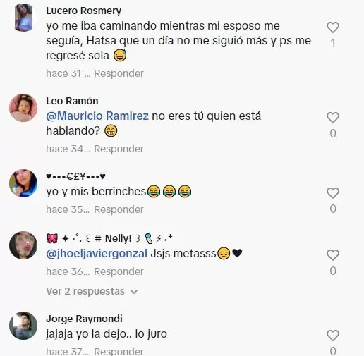 Comentarios en TikTok