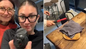 Compró un café, pero se lo vendieron con la alarma antirrobo. Foto y video: TikTok
