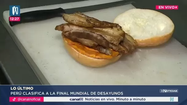 El pan con chicharrón hizo historia y se enfrenta a la arepa en la gran final. Foto: Canal N
