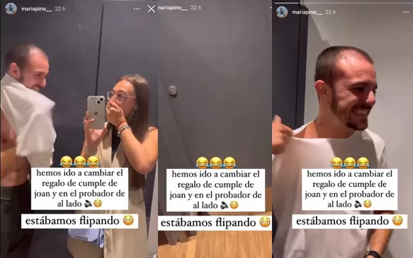 Pareja quedó sorprendida con lo que escuchaba en uno de los probadores de Zara / Instagram